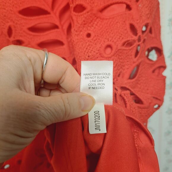 Gianni Bini Dayton Dress WOMENS Size L Original MSRP $129 poppy floral cutout - Picture 4 of 6